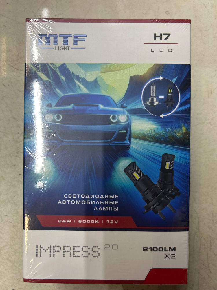 ������������ ����� MTF Light ����� IMPRESS, H7, 12V, 21W, 2100LM, 6000K,(������ �����. �����), �-��.