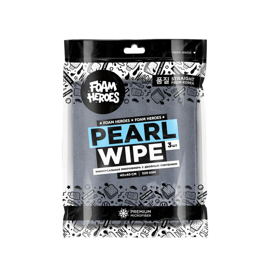 Foam Heroes Pearl Wipe ������������� ���������� � ������� ��������� 40�40�� (3��), 320�/�2