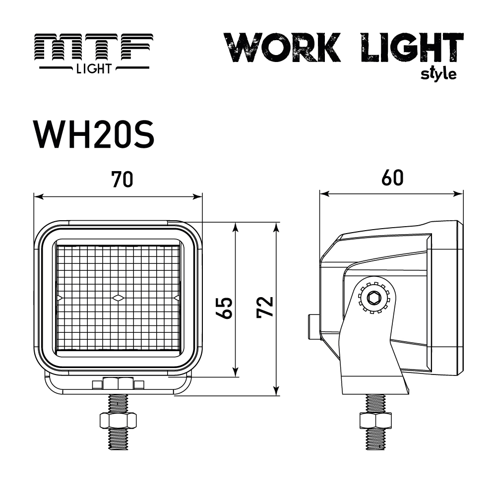 Прожектор светодиодный MTF LIGHT серия STYLE 12-36V, 20W, 1400lm, ECE R10, квадратный, шт. Прожектор светодиодный MTF LIGHT серия STYLE 12-36V, 20W, 1400lm, ECE R10, квадратный, шт.