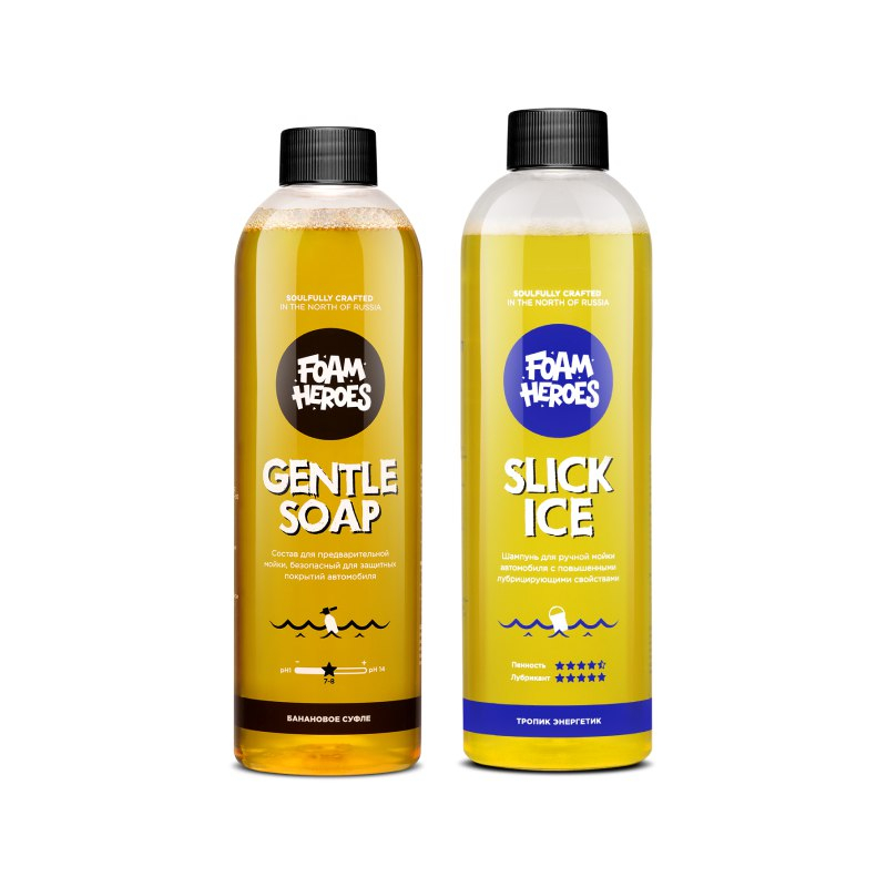 Gentle Soap Banana ������ ��� ��������������� �����, 500�� + Slick Ice Zippy ������� ��� ������ �����, 500�� Foam Heroes