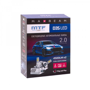 ������������ ����� MTF Light, ����� MaxBeam, D3S, 42V, 35W, 4500lm, 6000K, �����, ��������.