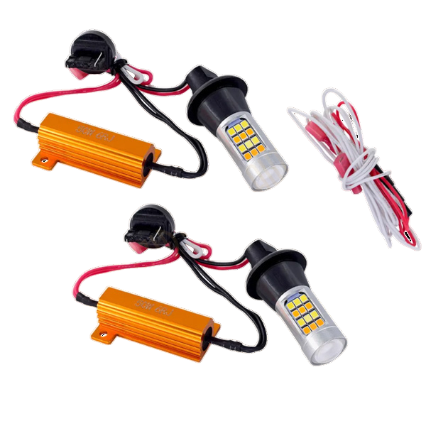 �������� T20 42SMD 12V 2835 White/Yellow 7440 (2��. ��������)