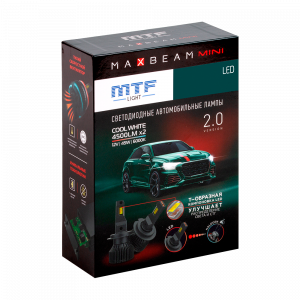 ������������ ����� MTF Light, ����� MaxBeam Mini, HB4(9006), 12V, 45W, 4500lm, 6000K, �����, �-��.
