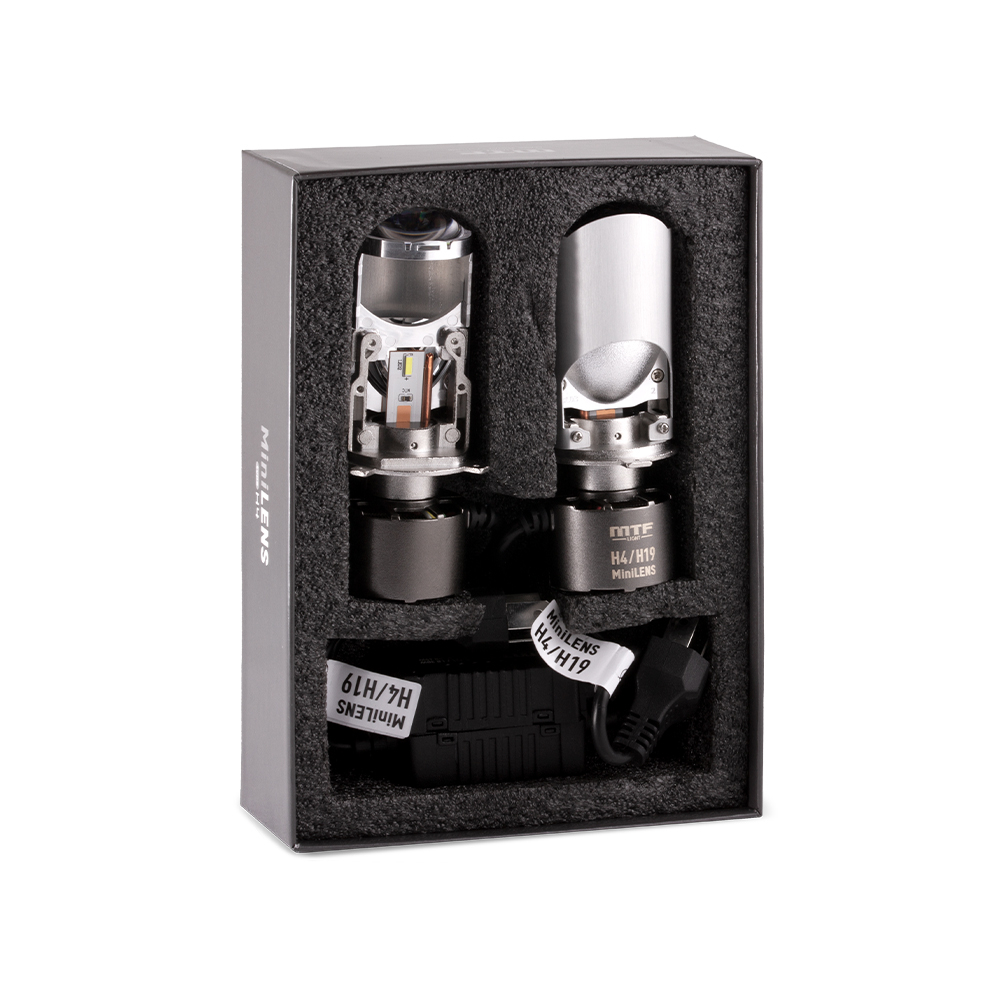 ������������ ����� MTF LIGHT ����� MiniLENS H4/H19, 12V, 30/45W, 5500K, 4500LM, �-� 2��.