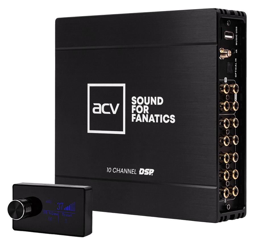 ACV DSP10HD 10 кан.dsp процессор+усилитель 8*50wt/bt