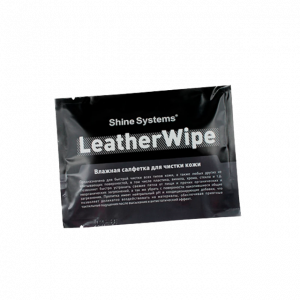 LeatherWipe Влажная салфетка для чистки кожи Shine Systems, 1шт.